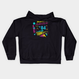 Awesome Since 1984-84’s Birthday Celebration, 41st Birthday Kids Hoodie